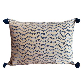 Ajrackh Dot Cushion In Natural