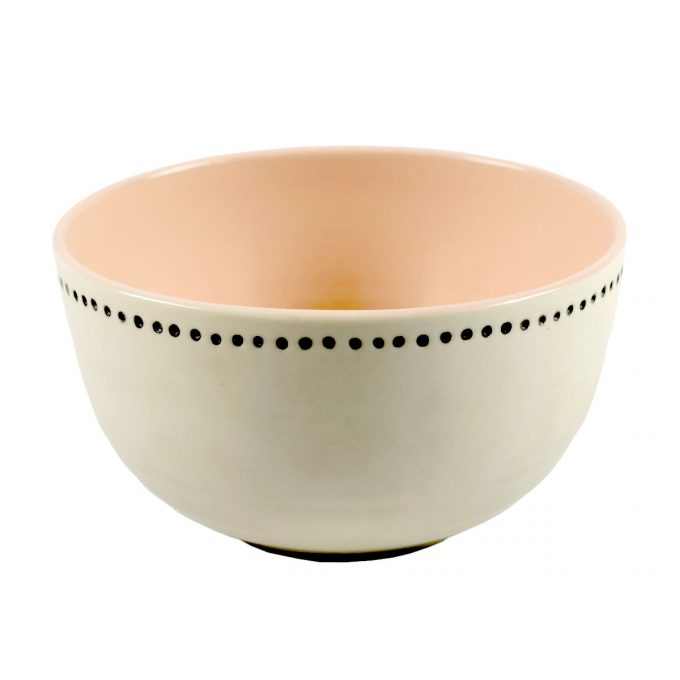 Tallentire House Bowl Horizontal Dots Pink