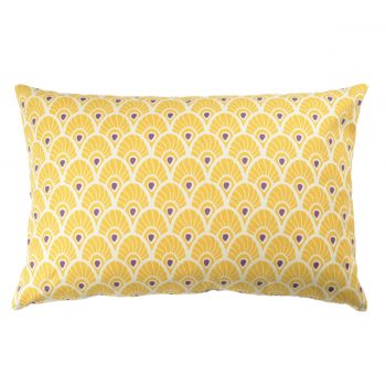 Tallentire House Cushion 60x40 Feather Oil Yellow