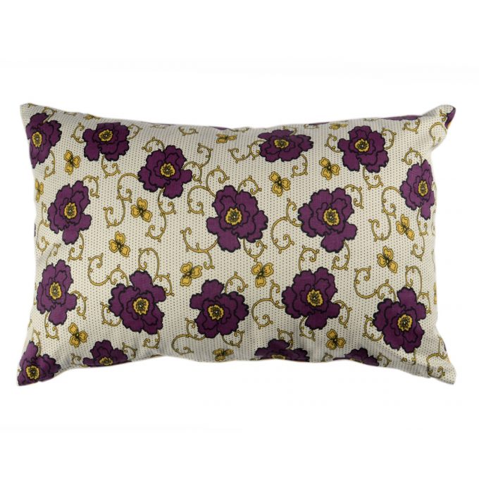 Tallentire House Cushion 60x40 Russian Flower Grape Wine Oil Yellow