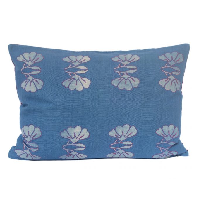 Tallentire House Cushion Silk Lotus Blue