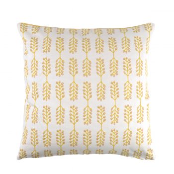 Tallentire House Cushion Square Stem Cameo Rose Oil Yellow