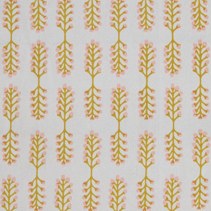 Tallentire House Fabrics Q1 Small Stem Oil Yellow Cameo Rose