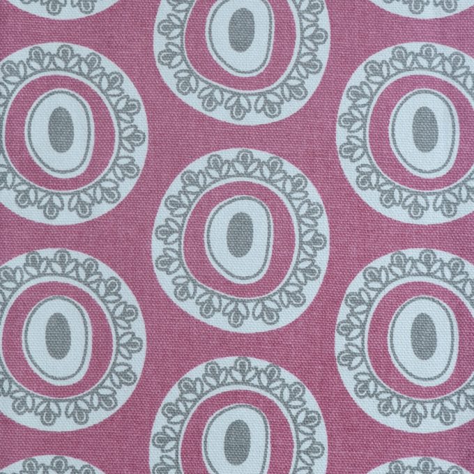 Tallentire House Fabrics Q2 Byzantine Circle Nostalgic Pink