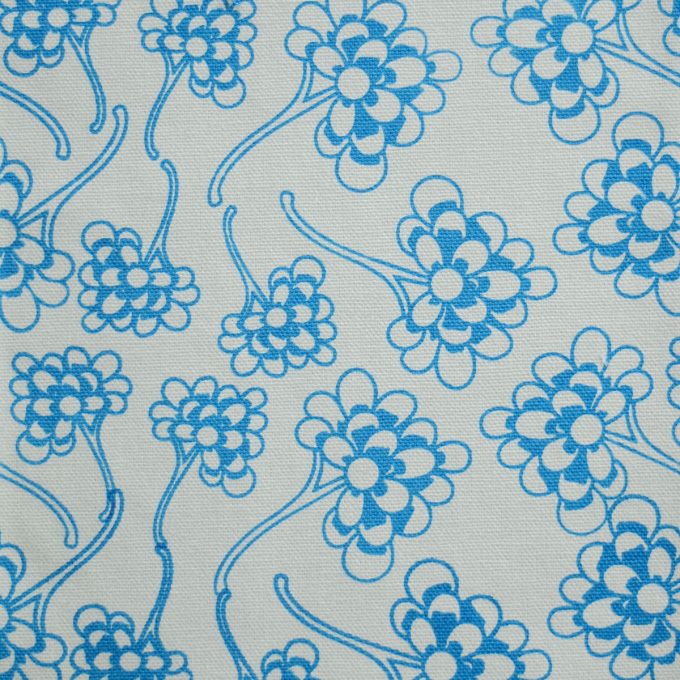 Tallentire House Fabrics Q2 Chinese Flower Blue