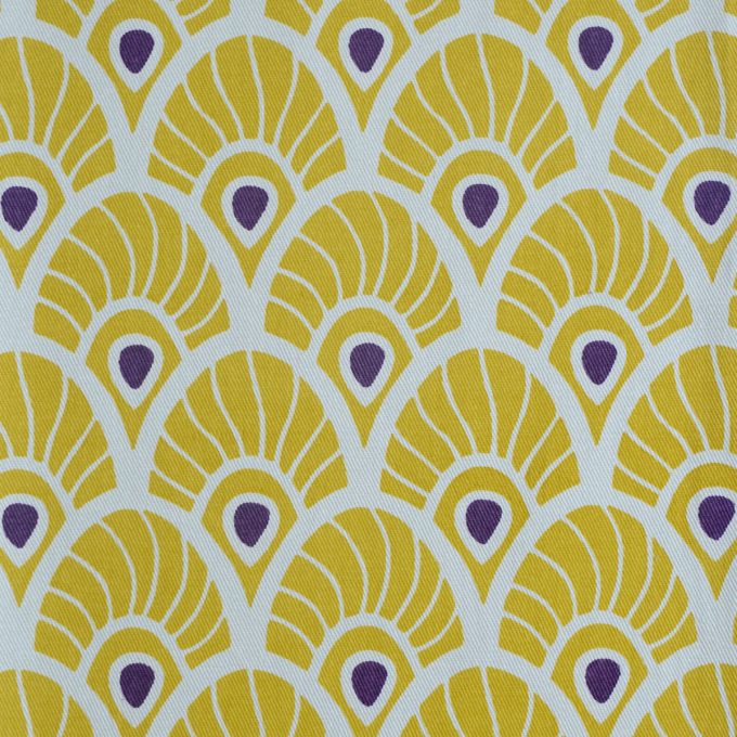 Tallentire House Fabrics Twill Feather Oil Yellow
